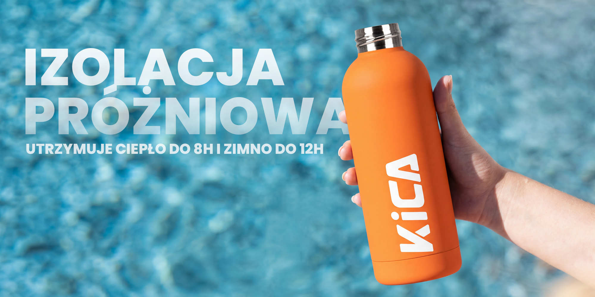 Butelka stalowa KiCA Active 500 ml - czarna